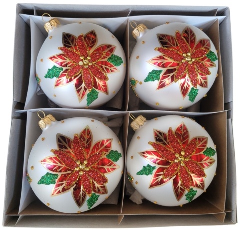 100mm Decorated Ornaments (Pack of 4): A Christmas Carol