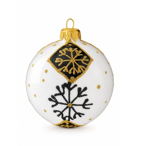 100mm Decorated Ornaments (Pack of 4): Winter Charm