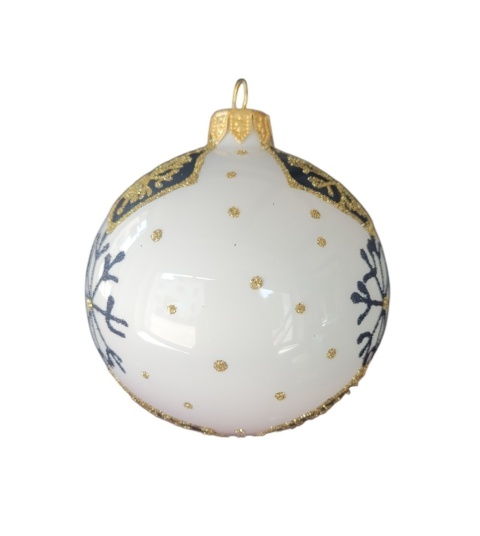 100mm Decorated Ornaments (Pack of 4): Winter Charm