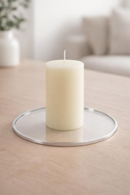 Round mirror stand, diameter 10cm, silver edge (513198)-20%