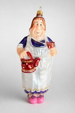 Morozko Ornament: Grandmother with a Teapot (169)