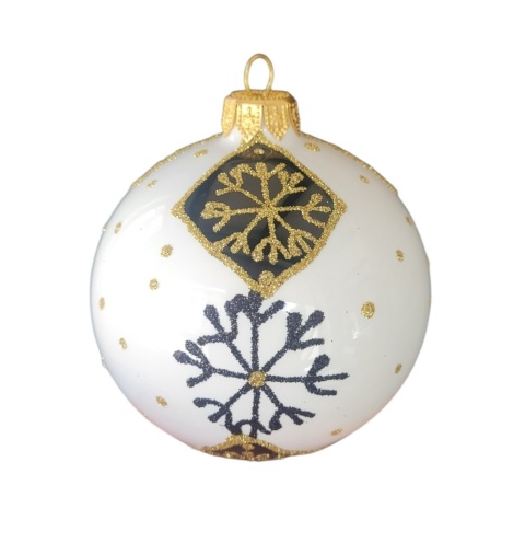 Bombki 100 dekorowane ornament op.4szt.: ZIMOWY CZAR
