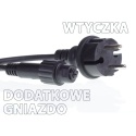 80LED lamps + socket, cold white, external, thick cable (LZ-LED-80G)