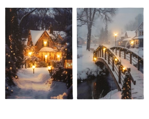 LED Picture: Christmas Bridge (481344)