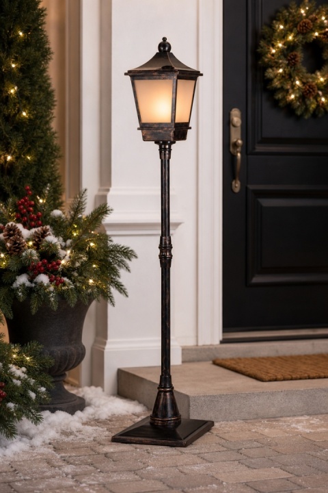185 cm 96-LED lantern with flame effect - indoor/outdoor (480976)