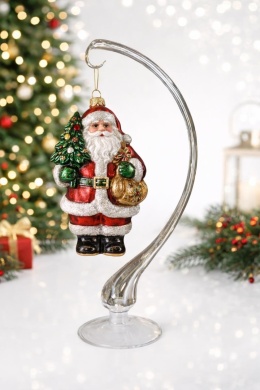 Glass stand for round or shaped baubles 21,5cm (E02)