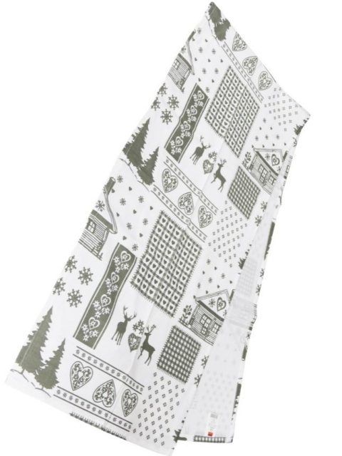 Bieżnik 40*180cm biały w szare domki (SJ6-4180) -40%