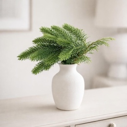 Set of 6 green branches PE pik-5 (CV32193)