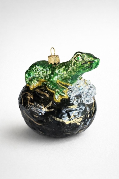 Morozko Ornament: Lizard on a Stone (164)
