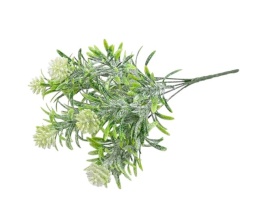 Bouquet of 5 frosted green branches, length 31cm (CV32873)