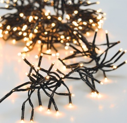 15m High-Density 750-LED String Lights - Warm White & Amber, Timer, Flash (AGL000910)