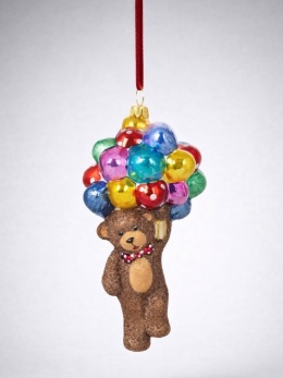 Bombka Huras: Miś z balonami (S885)