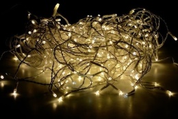 Lampki sople 300LED+gn b.zimne; ciepły flash 10m (103/21/FLE/CW+WW) biały kabel 5m przyłącze