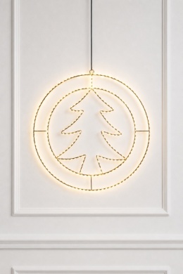 Kontur choinka w bombce 285LED ciepłe fi 52cm flash timer (AMZ130370)