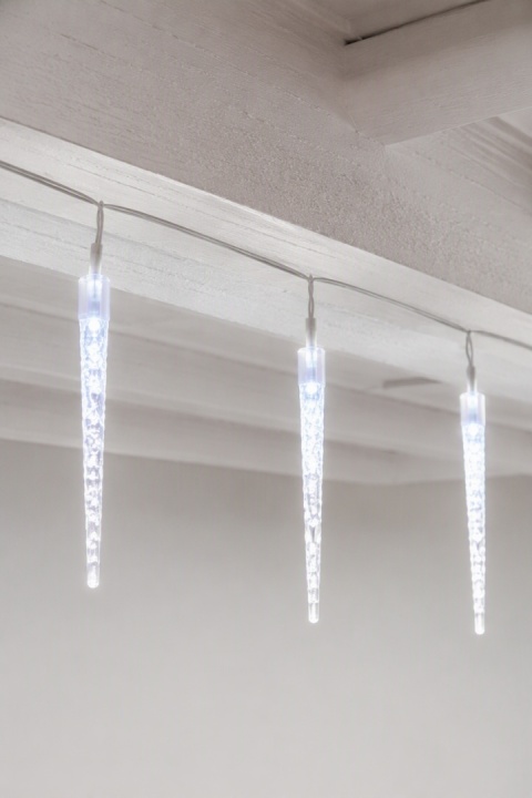 Kurtynka sople lodowe 72LED zimne 8f. timer 6,9m (AX8103100)