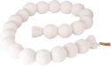 Girlanda pluszowa z bombek ecru 190cm (553197)