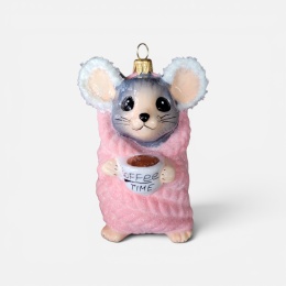 Bauble form: Mouse in a blanket pink (87) A