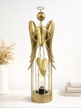 Anioł metalowy 55cm z sercem i oświetleniem (TY0219)-20%