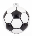 Glass ornament: Large black and white ball (179988)