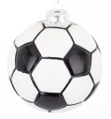 Glass ornament: Large black and white ball (179988)