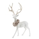 Ceramic deer with a gold wreath (147807)