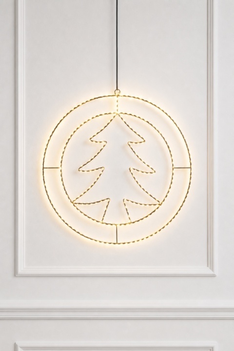 Kontur choinka w bombce 285LED ciepłe fi 52cm flash timer (AMZ130370)