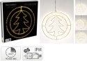 Star outline inside a bauble, 270 warm white LEDs, 52 cm diameter, flash effect & timer (AMZ130370)