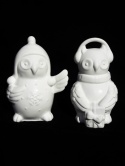 Sowa ceramiczna biała szkliwiona skarbonka 15*12*8cm (4759619)-50%