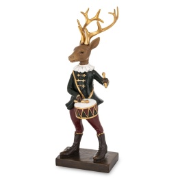 Reniferek 24cm z bębenkiem poliresing (179761)