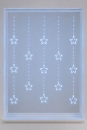Kurtynka120x120cm 235LED zimna 8f. gwiazdki timer (AVX100650)
