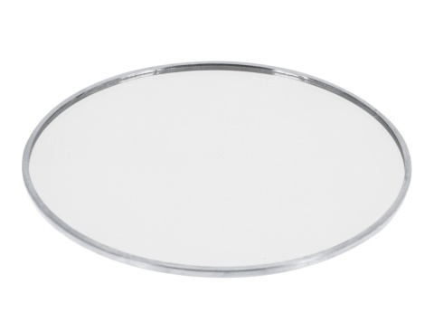 Podstawka lusterkowa okrągła fi 10cm srebrny brzeg (513198)-20%