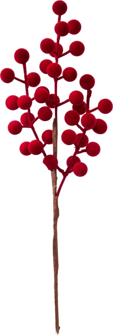 Burgundy velvet berry spray (546534)