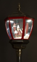 Latarnia 180cm LED ruchoma scenka wirujący śnieg 8 mel. (179881) zasilacz