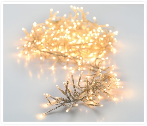 Light garland 1512LED, length 11m, warm white, transparent cable (AGL550450)