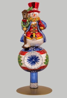 Huras Bauble: Spitz with Snowman (T12)