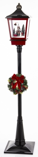 180cm LED lantern with moving scene, spinning snow, playing (179882)