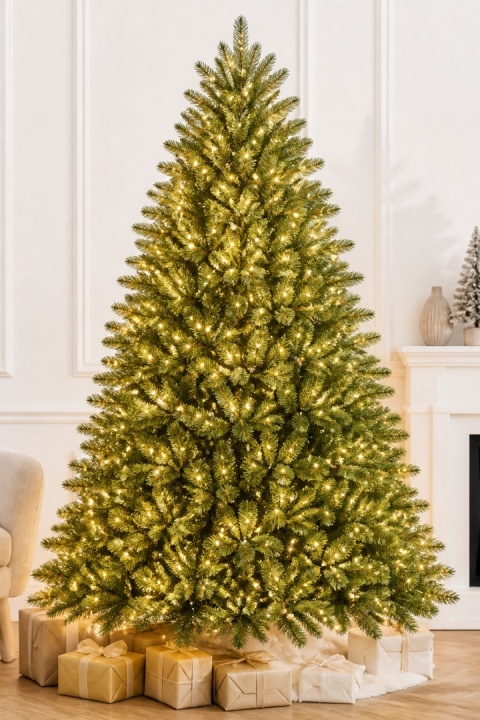768LED light garland, length 5.5m, warm white, black wire (AX8550130)