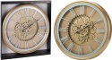 Zegar ścienny złoty okrągły 51cm ruchomy mechanizm (837362990)
