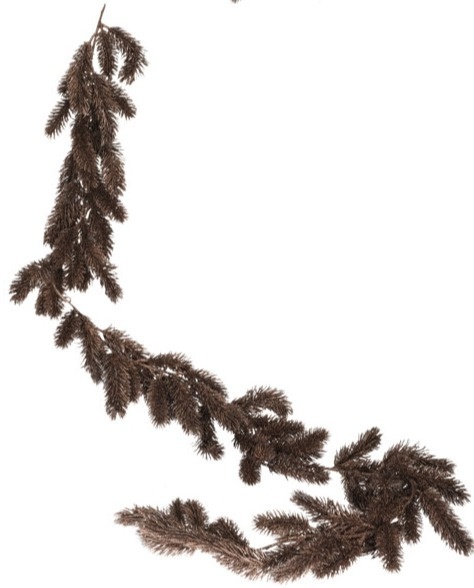 Girlanda PE 180cm brązowa z brokatem (016003) -20%