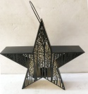 Black metal star hanging/standing for t-light (IS0463) h:41/54*44*11cm-30%
