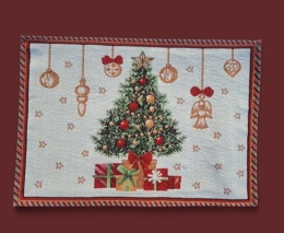 Podkładka basic gobelin 33x48cm Choinka z prezentami (659)