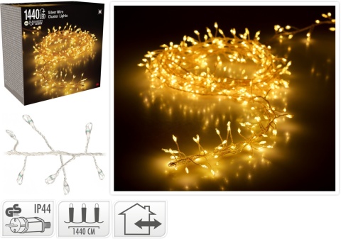 Girlandka na druciku 1440LED biały ciepły (AX5700140)