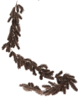 Girlanda PE 180cm brązowa z brokatem (016003) -20%