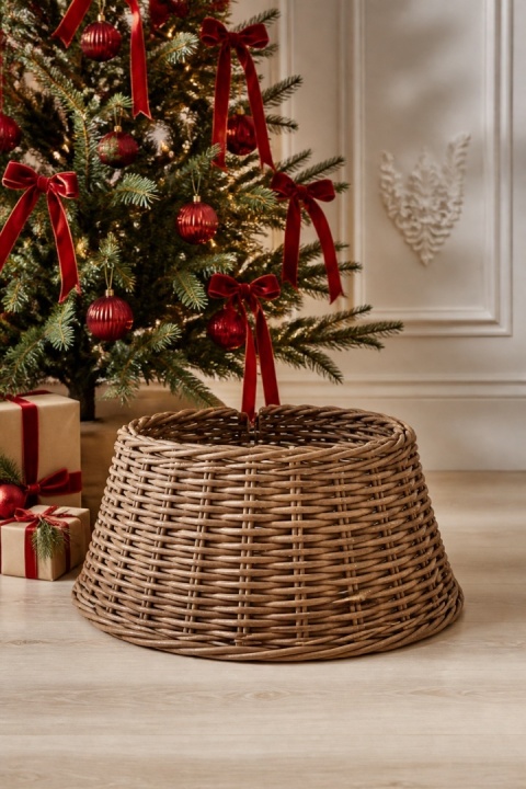Wicker Christmas tree stand cover (545277)