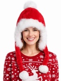 Premium Santa Claus hat with pompom (600161399)