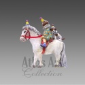 Bombka Atlas Art: Koń z pajacem i psem (00975AA)