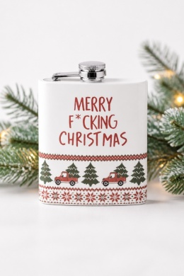 270ml Metal Hip Flask - Merry Christmas (558906)