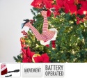 Christmas tree decoration, Santa Claus's movable legs, 35cm(AGG000040)