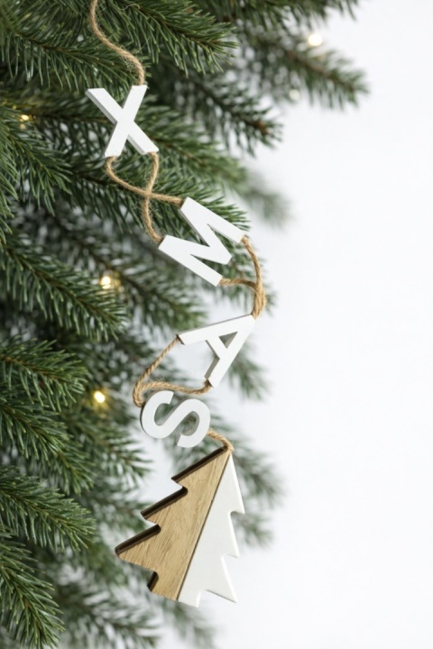 Zawieszka drewniana X-MAS (TG43735)-30%