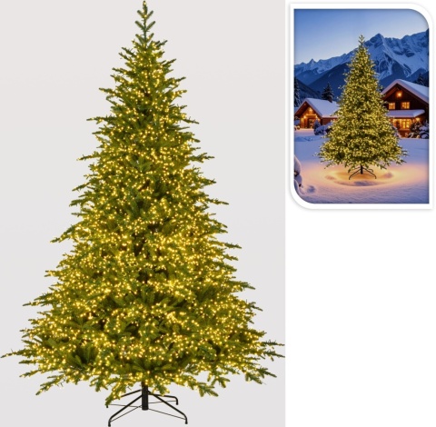 Choinka Royal Forest 270cm z oświetleniem 10540LED ciepłe (AXX400120)